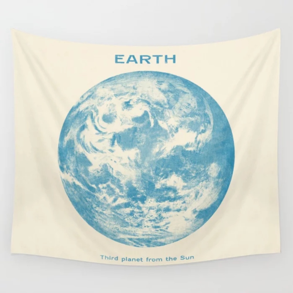 "EARTH Third planet from the Sun" Tapestry